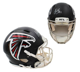 Julio Jones Saigned Atlanta Falcons Speed Authentic NFL Helmet