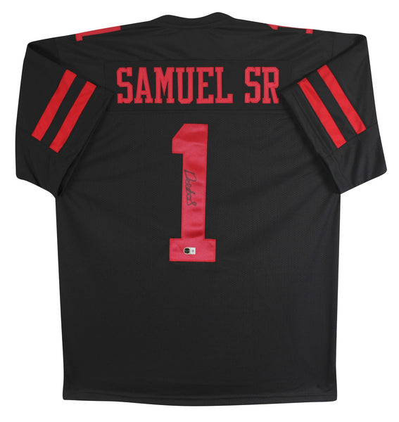 Deebo Samuel Sr. Authentic Signed Black Pro Style Jersey BAS #BY031287