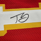 Autographed/Signed Trae Young Atlanta Red Basketball Jersey JSA COA