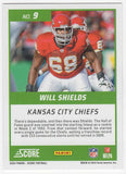 Will Shields Signed Chiefs 2024 Score HOF Football Trading Card #9 w/HOF -SS COA