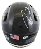 Ravens Ed Reed & Ray Lewis Signed Speed Flex Full Size Helmet BAS Witnessed