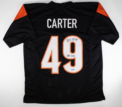 Barrett Carter Signed Cincinatti Bengals Jersey "Who Dey" (GTSM) 2025 Draft Pick