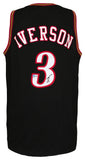 Allen Iverson Signed Black Custom Basketball Jersey - (BECKETT COA)