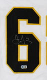 Jaromir Jagr Signed Pittsburgh Penguins Custom White NHL Jersey