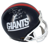 Phil Simms Autographed "SB XXL MVP" Giants Authentic Proline Helmet Fanatics