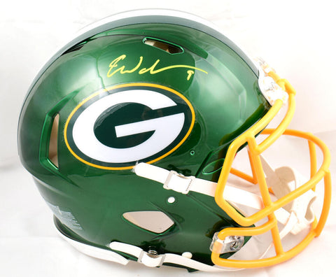 Christian Watson Signed Packers F/S Flash Speed Authentic Helmet-Beckett W*SMEAR