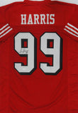 SF 49ers Super Bowl Linebacker TIM HARRIS Signed Custom Replica Jersey AUTO JSA