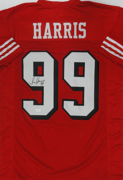 SF 49ers Super Bowl Linebacker TIM HARRIS Signed Custom Replica Jersey AUTO JSA