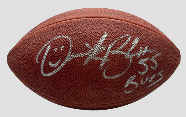Derrick Brooks HOF Signed/Inscribed NFL Leather Football Tampa Bay JSA 205450