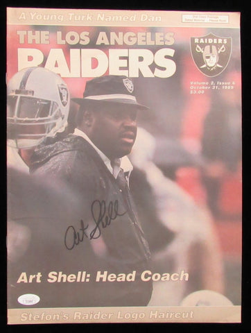 Art Shell HOF Signed/Auto October 31, 1989 LA Raiders Newspaper JSA 197568
