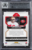 49ers Joe Montana Signed 2021 Panini Prizm #60 Card Auto 10! BAS Slabbed