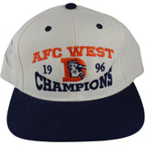 Jumpy Geathers Autographed Denver Broncos 96 AFC West Champs Hat Beckett 52856