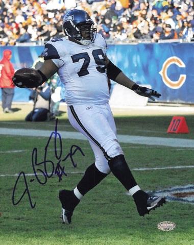 Red Bryant Autographed Signed 8x10 Photo Seattle Seahawks MCS Holo #63118