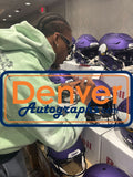 Justin Jefferson Autographed Minnesota Vikings SpeedFlex Beckett Witness 51018