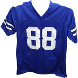 Drew Pearson Autographed/Signed Pro Style Blue Jersey HOF Beckett 42615