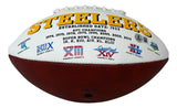 Hines Ward Signed Pittsburgh Steelers Logo Football BAS