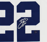 Emmitt Smith Signed Dallas Cowboys Mitchell & Ness Replica White NFL Jersey
