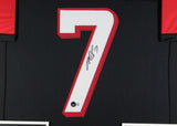 MICHAEL VICK (Falcons black TOWER) Signed Autographed Framed Jersey Beckett