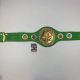 Autographed/Signed Mike Tyson WBC Green Boxing Championship Belt JSA COA