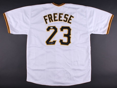 David Freese Signed Pirates White Jersey (TSE Hologram) World Series MVP (2011)