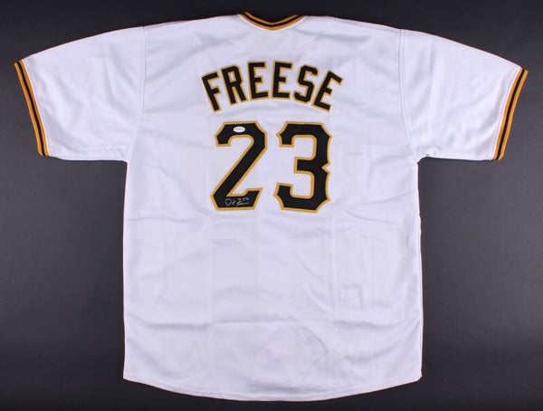 David Freese Signed Pirates White Jersey (TSE Hologram) World Series MVP (2011)