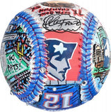 Tom Brady New England Patriots Signed Baseball Hand Painted