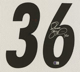 Jerome Bettis Signed Pittsburgh Steelers 35"x 43" Framed Jersey (Beckett) R.B.