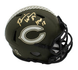 Brian Urlacher Signed Chicago Bears Speed STS NFL Mini Helmet with "HOF 18" Insc