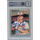 Billy Ripken Autographed 1989 Fleer 616 Trading Card 10 Grade Beckett 49379