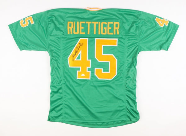 Rudy Ruettiger Signed Notre Dame Fighting Irish Jersey (JSA) An Irish Legend