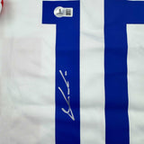 Autographed/Signed Luka Modric Croatia White Soccer Jersey Beckett BAS COA