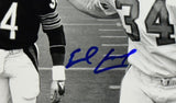 Earl Campbell Autographed Oilers 8x10 Photo B&W w/ Walter Payton-Beckett W Holo