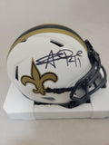 ALVIN KAMARA SIGNED NEW ORLEANS SAINTS LUNAR ECLIPSE SPEED MINI HELMET BECKETT