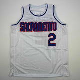 Autographed/Signed Mitch Richmond Sacramento White Basketball Jersey JSA COA