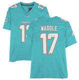 Jaylen Waddle Autographed Miami Dolphins Nike Teal Game Jersey Fanatics