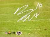 Bo Nix Autographed 16x20 Photo -- Denver Broncos Deluxe 3D Lighted Frame BAS COA