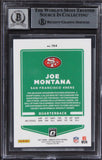 49ers Joe Montana Signed 2021 Donruss Optic #194 Card Auto Graded 10! BAS Slab