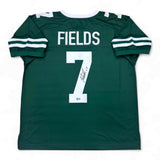 Justin Fields Autographed SIGNED Jersey - Green - Beckett Authenticated