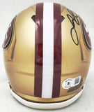 FRED WARNER AUTOGRAPHED 49ERS GOLD SPEED MINI HELMET BECKETT WITNESS 223761