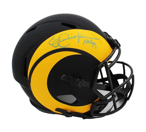 Eric Dickerson Signed Los Angeles Rams Speed Full Size Eclipse Helmet - HOF 99