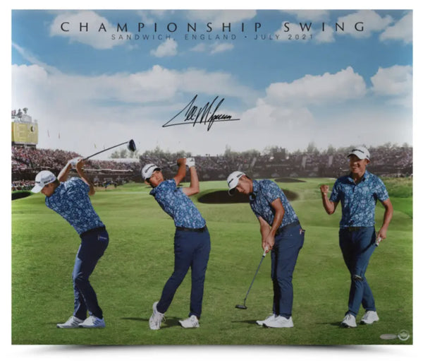 Collin Morikawa Autographed "Championship Swing" 20" x 24' Photograph UDA