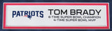 Tom Brady 6-Time Super Bowl Champion 4-Time MVP Replica Tickets Framed XHC220