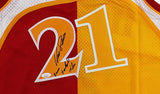 Dominique Wilkins Signed Atlanta Hawks Mitchell and Ness Split NBA Jersey w- Ins