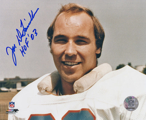 Joe Delamieulleure Signed Buffalo Bills Headshot 8x10 Photo w/HOF'03 - (SS COA)