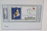 Mickey Mantle Autographed Post Card w/ Photos Framed PSA COA