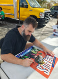 Jason Kelce Philadelphia Eagles Signed 16x20 Photo Witness PSA/DNA 205814