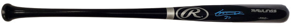 Vladimir Guerrero Jr Toronto Blue Jays Signed Black Rawlings Bat BAS