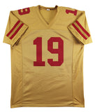 Deebo Samuel Authentic Signed Gold Pro Style Jersey Autographed JSA Witness