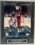 Dikembe Mutombo Autographed 8x10 Photo with Plaque -- Atlanta Hawks | JSA COA