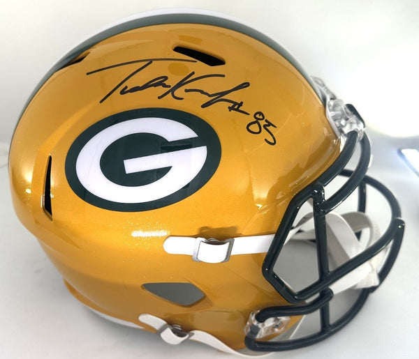 Packers TUCKER KRAFT Signed Full Size Riddell Replica Speed Helmet AUTO - JSA